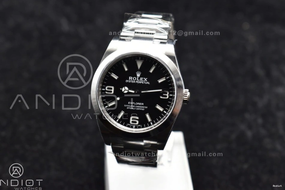 I Best Edition on Clean SS Dial VR3132 Black Bracelet 39mm 214270 Explorer 1:1 1130